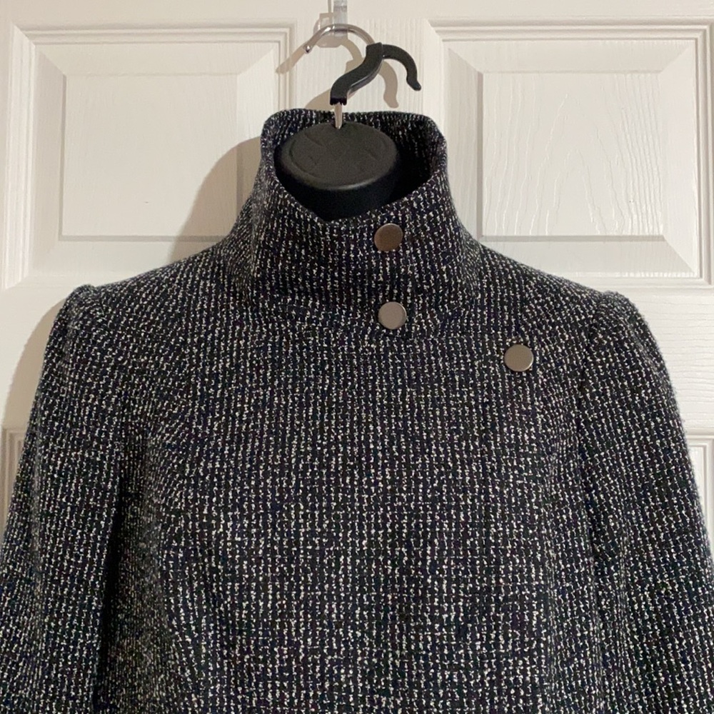 Forenza Moto Zip Black & White Tweed Jacket Sz S - Picture 3 of 13
